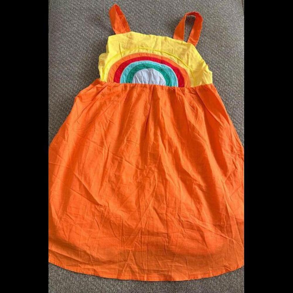 girls size 7 rainbow dress -NEW